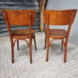 Old French cafe chairs set of 4 pcs