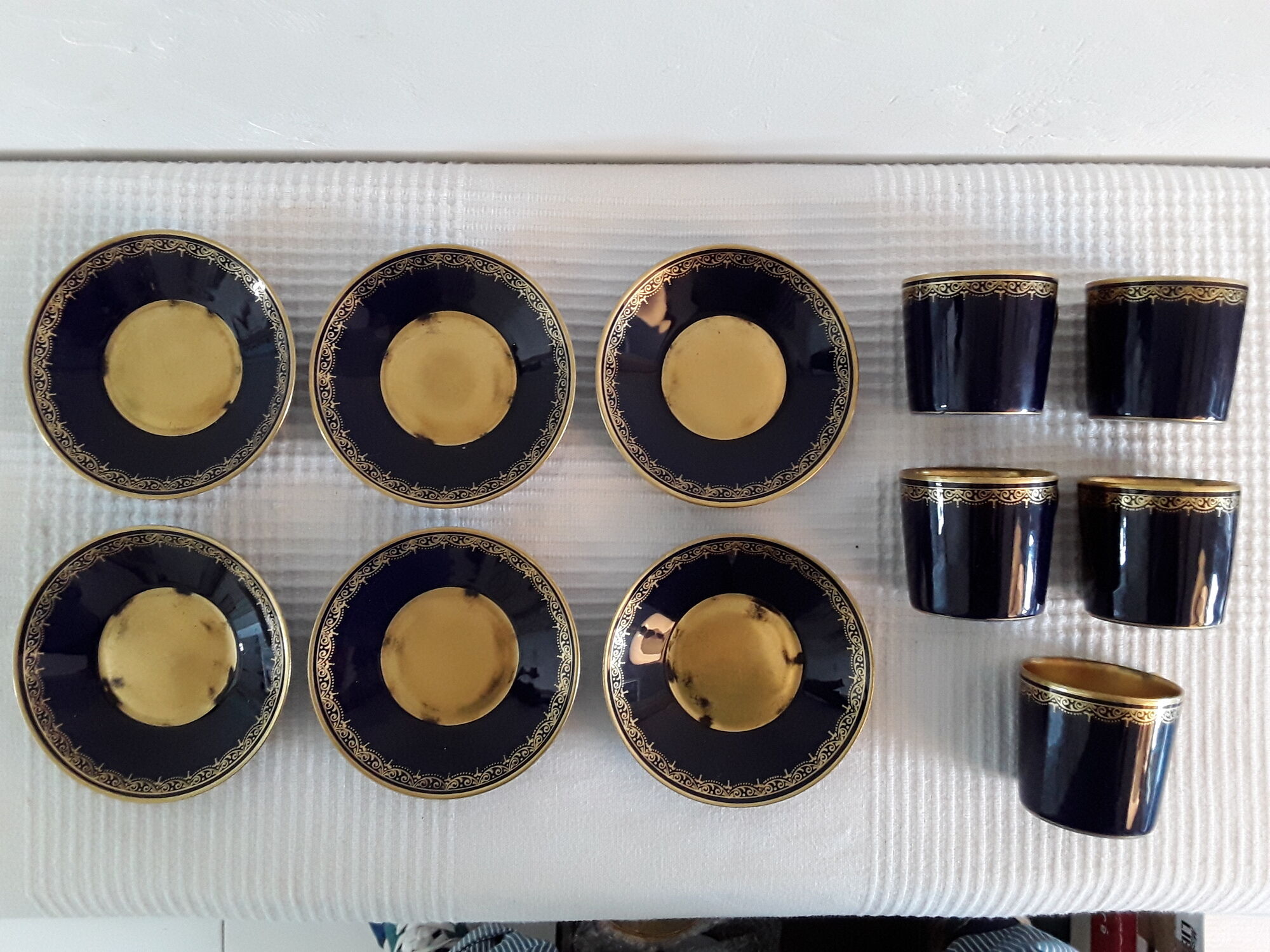 Coffee cups,  Reflection of Europe, Limoges, France