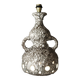 Large ceramic lamp base, fat lava, brutalist design, double lighting.