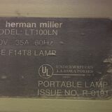 Paire de lampes Herman Miller LT100LN