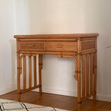 Vintage rattan dressing table