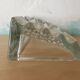 Molded glass pencil holder