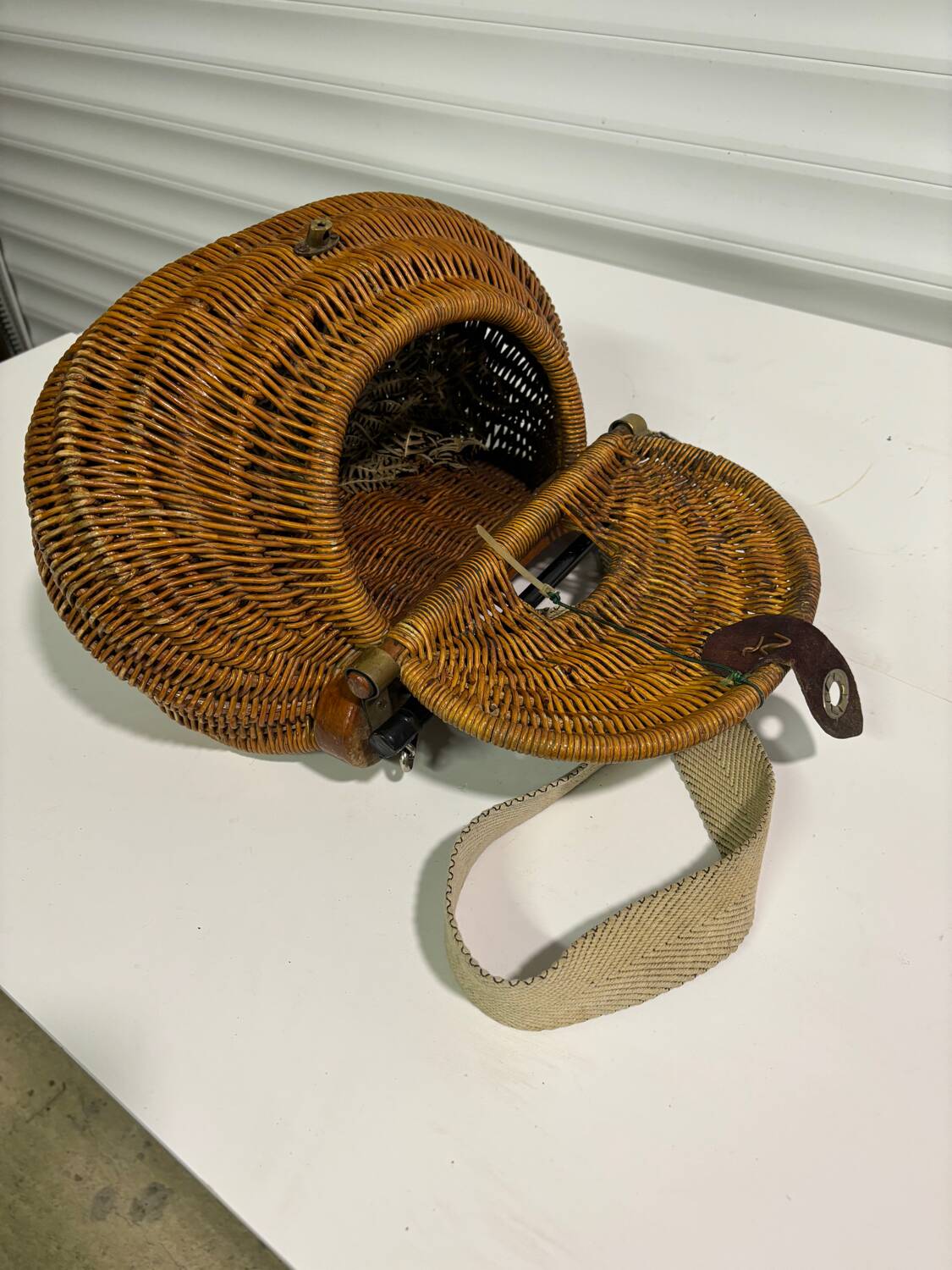 Fisherman's wicker basket