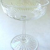 6 cups champagne in crystal