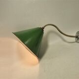 Enameled sheet metal wall light