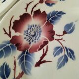 Set of three ironstone plates K & G Lunéville model Régine - 1950s