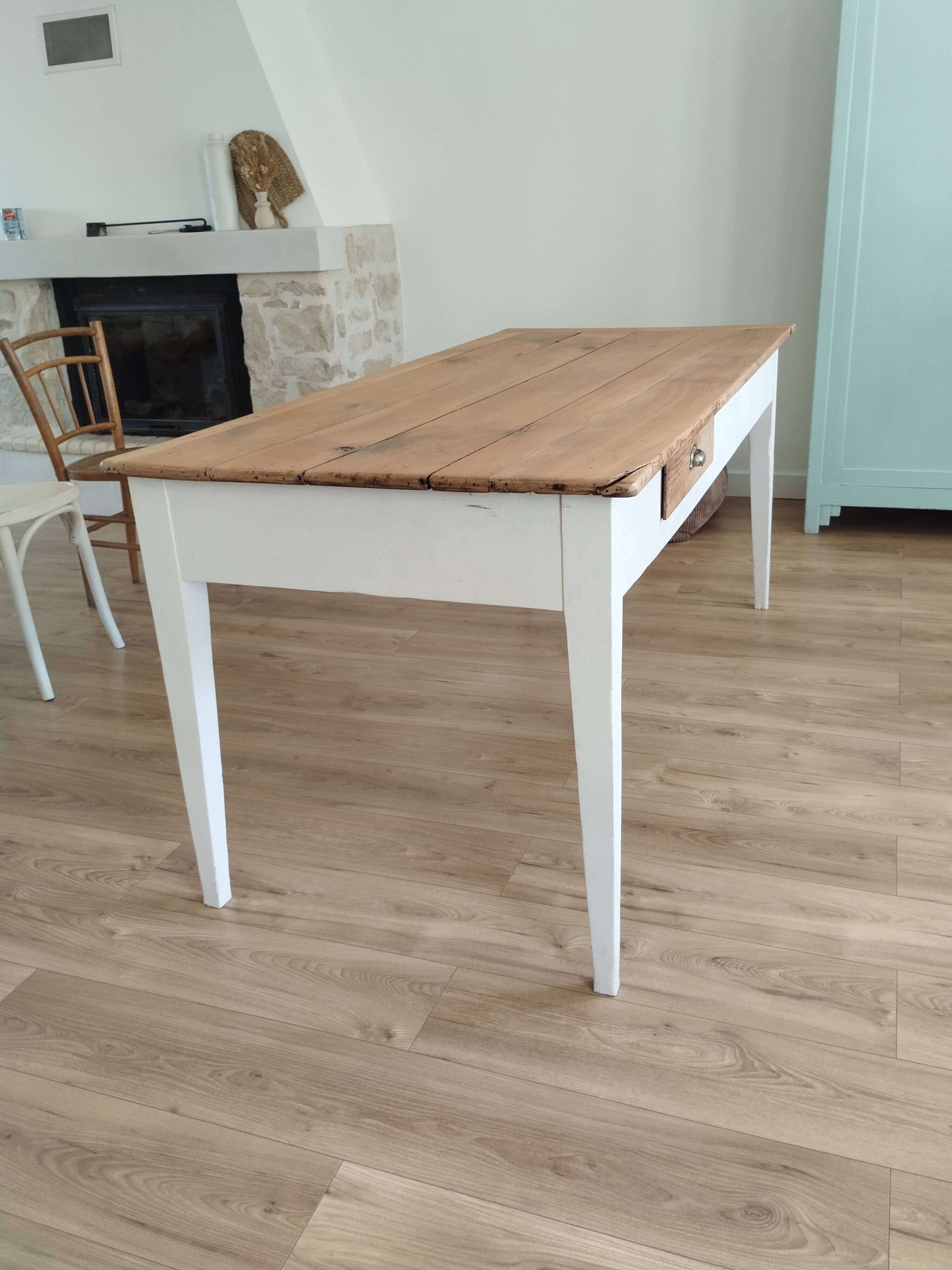 Renovated farmhouse table