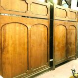 Eléments de boiserie en chêne mouluré Art Déco XX siècle