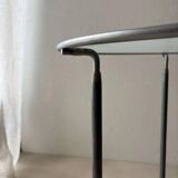 Ikea two-tiered serving trolley with glass.