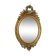 Miroir ovale bois stuck et doré état d'origine 110x68