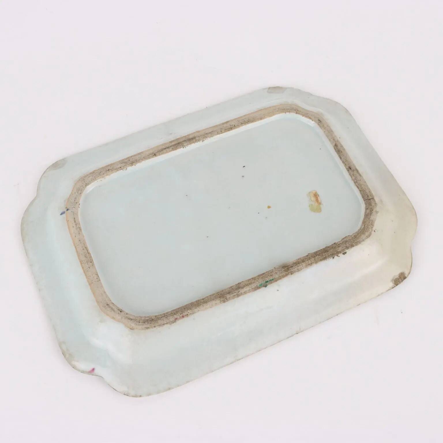Ancient polylobed porcelain plateau from the Yongzheng period '700