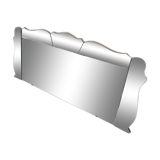 Beveled Venetian brasserie mirror - 1950s