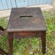2 antique wooden workshop stools