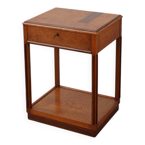 Table d'appoint ou cabinet de style École d'Amsterdam, Pays-Bas vers 1915