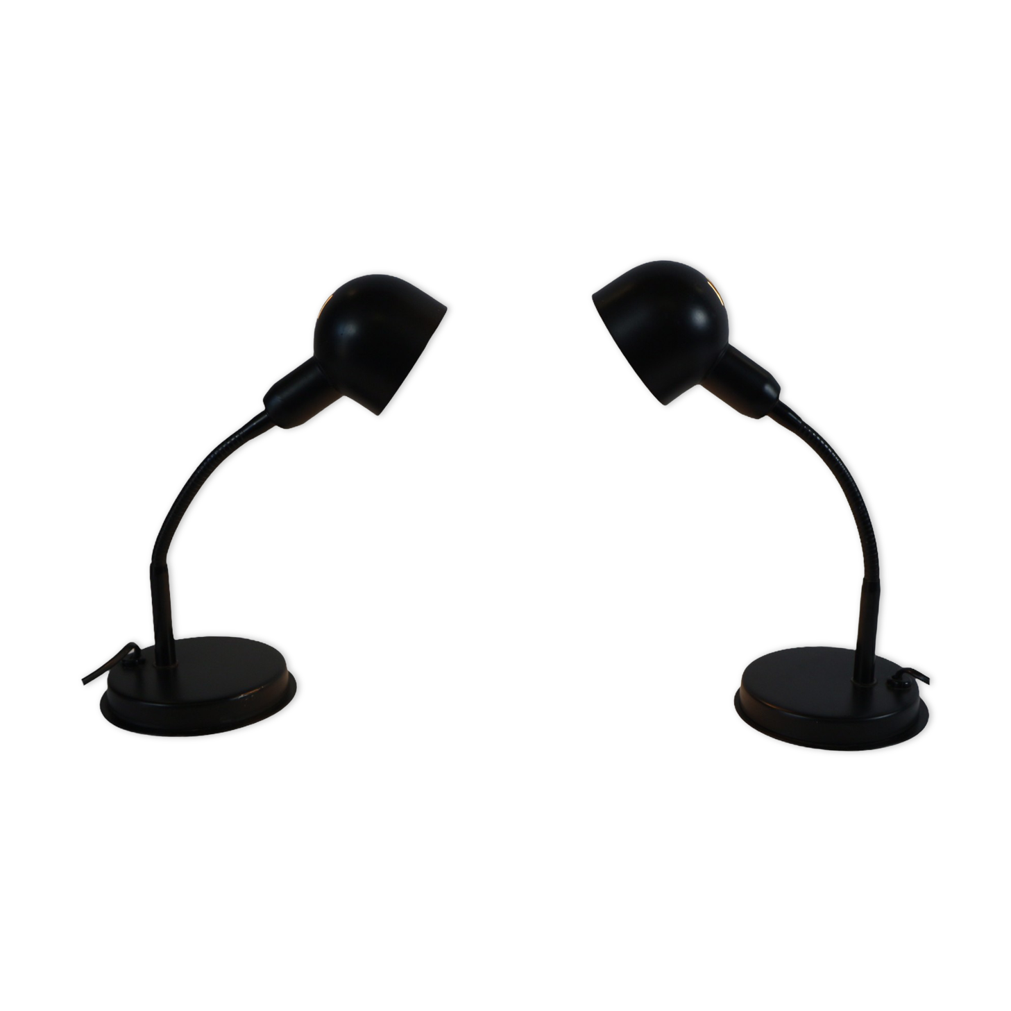 Pair of vintage adjustable bedside lamps, Veneta Lumi