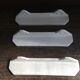 Set of 3 white ceramic shelves art deco bathroom