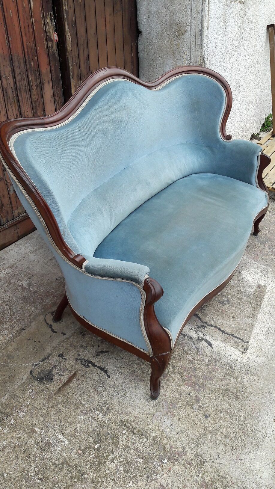 Bench sofa Louis Philippe 19th