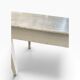 XL vintage dining table in white wood / dining room table