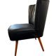 Fauteuil cocktail vintage noir / fauteuil / fauteuil une place