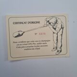 6 St Louis crystal colored glasses