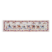 Hand-knotted rug, vintage Turkish rug 50x186 cm