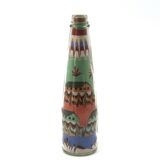 Glass bottle with coloured sand, South America 1970s