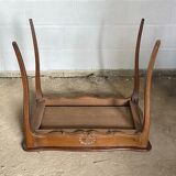 Oak desk and oak veneer with a large Louis XV style drawer