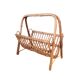 Vintage magazine rack in rattan and bamboo