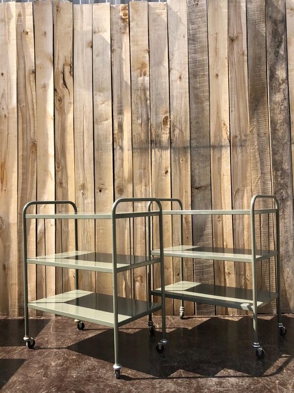 Metal trolley – bar cart – side table – plant shelf (30 in stock)