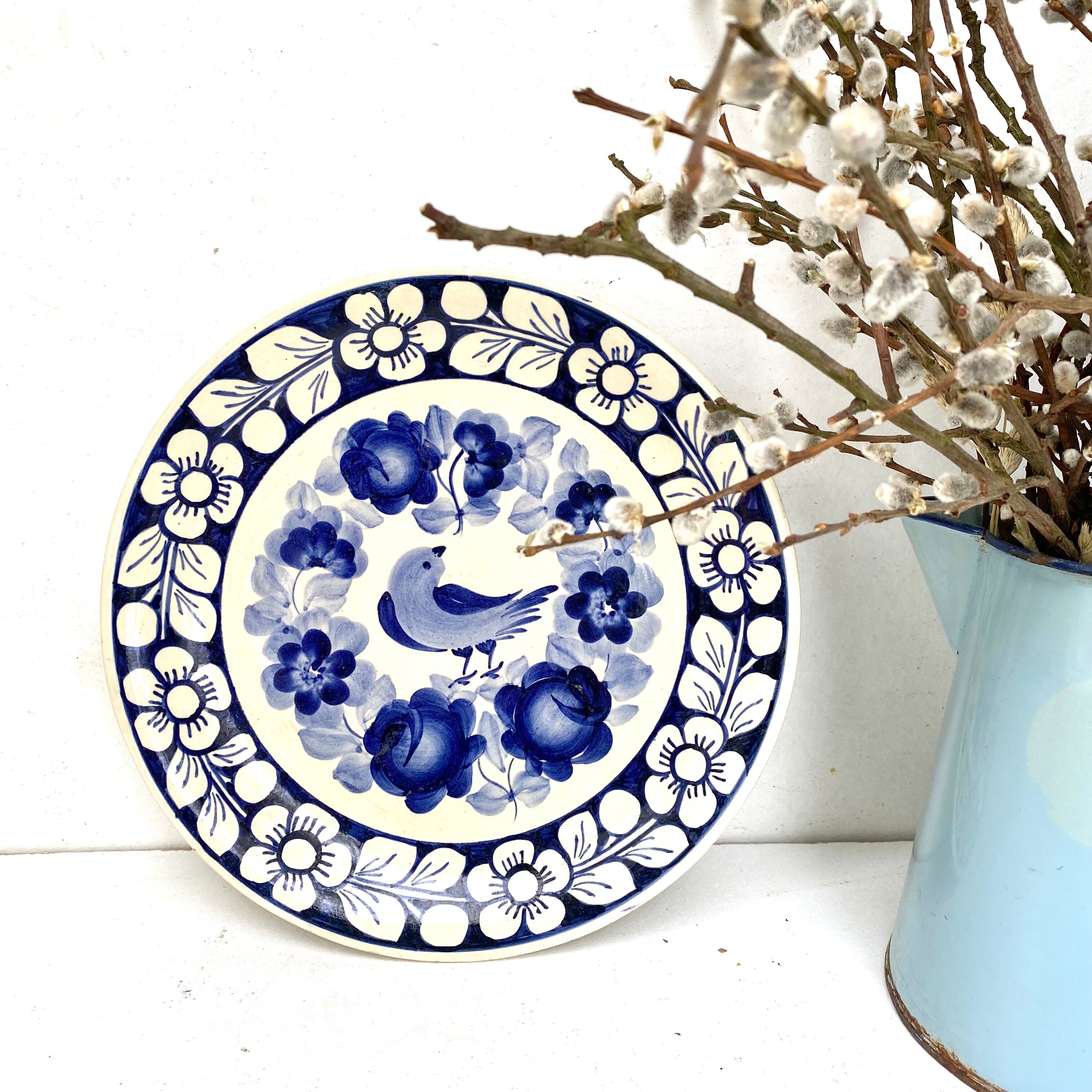 Wall plate in faience Poland Fajans