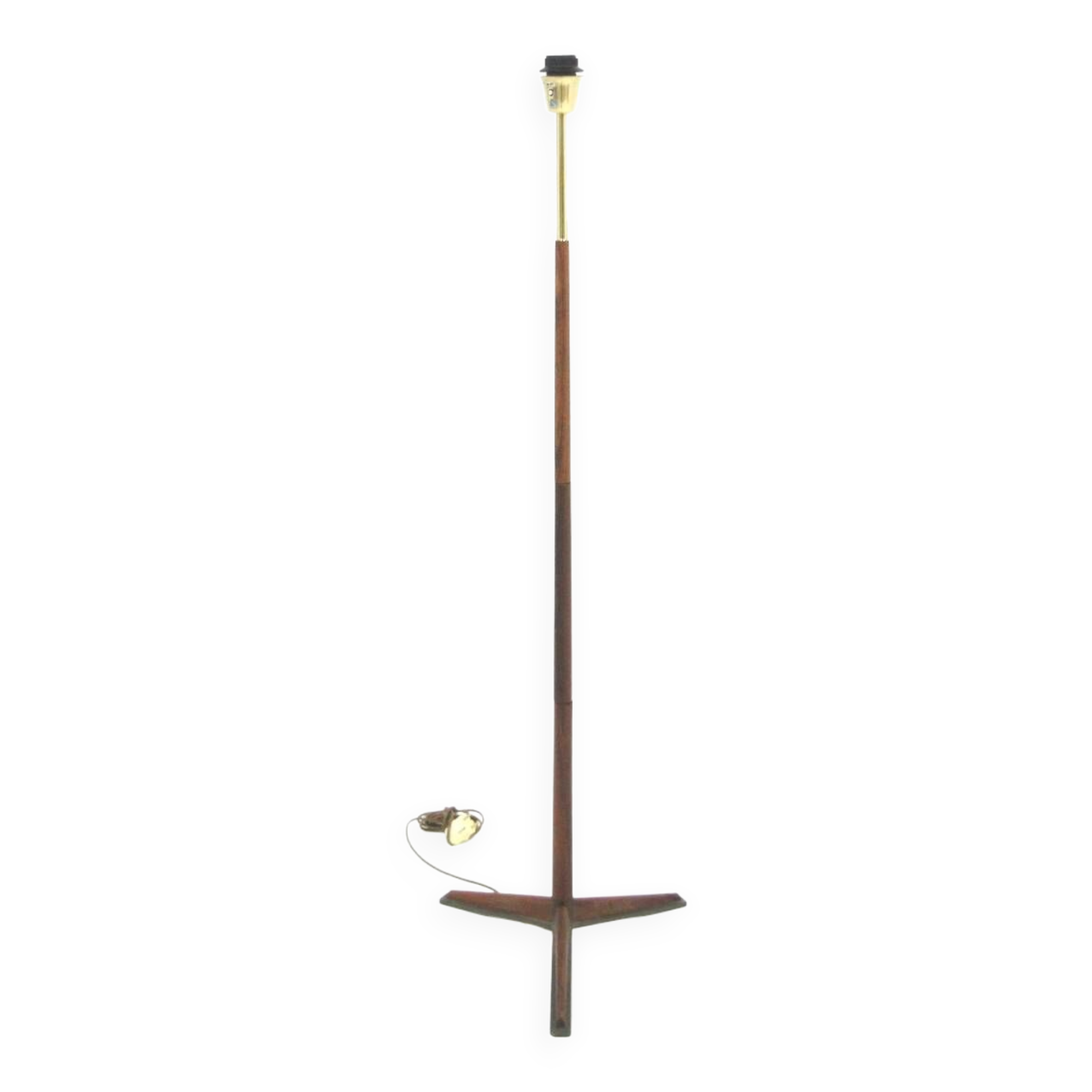 Scandinavian rosewood floor lamp, Möllers Armaturfabrik, Eskilstuna, Sweden, 1960