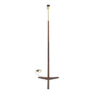 Scandinavian rosewood floor lamp, Möllers Armaturfabrik, Eskilstuna, Sweden, 1960