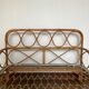 Rotin and bamboo bed