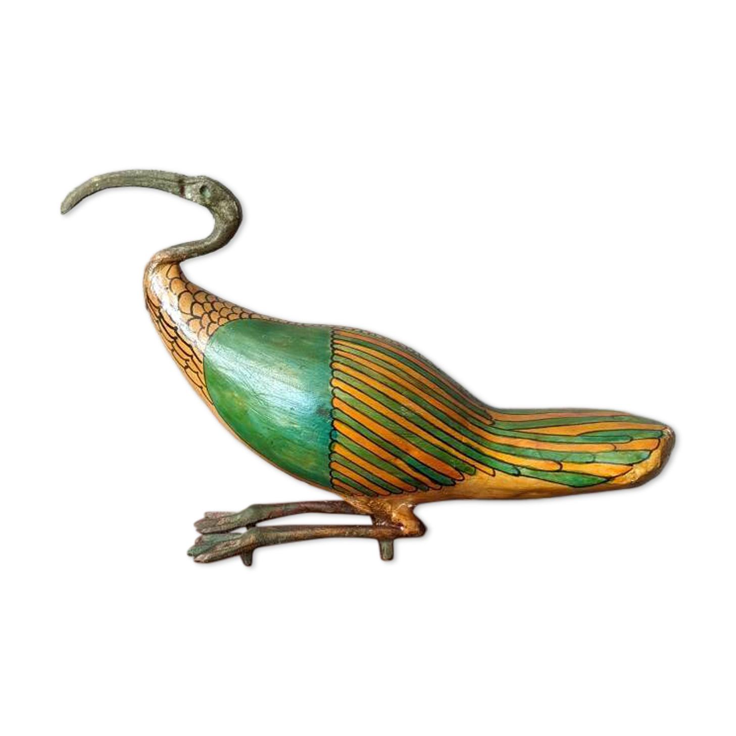 Ibis Egyptian art handcrafted countryside decoration sculpture