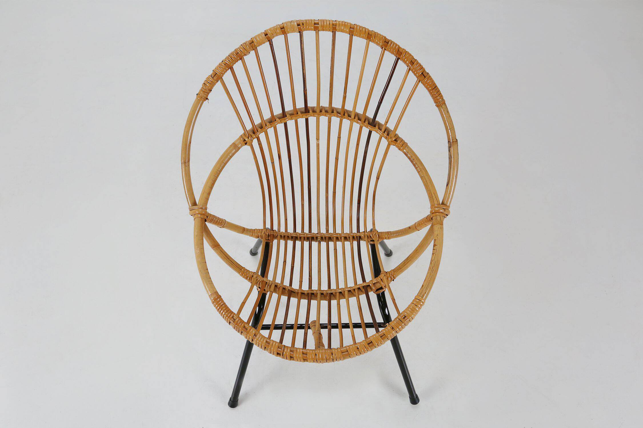 Mid-century rattan children’s lounge chair, the Netherlands 1960s