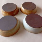 4 Montgolfier stoneware calotte plates