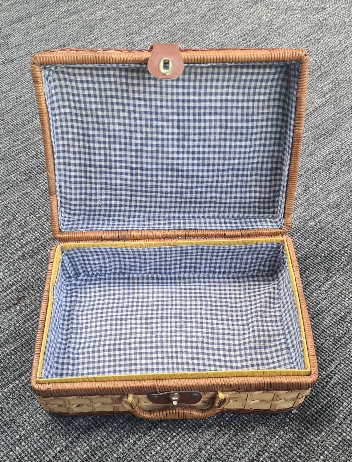 Wicker suitcase