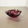 Large Pink Murano Bubble Glass Bowl Element Shell Ashtray Murano, Italy, 1970s