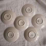 Set of 6 coffee cups with Lunéville saucers, Regency model