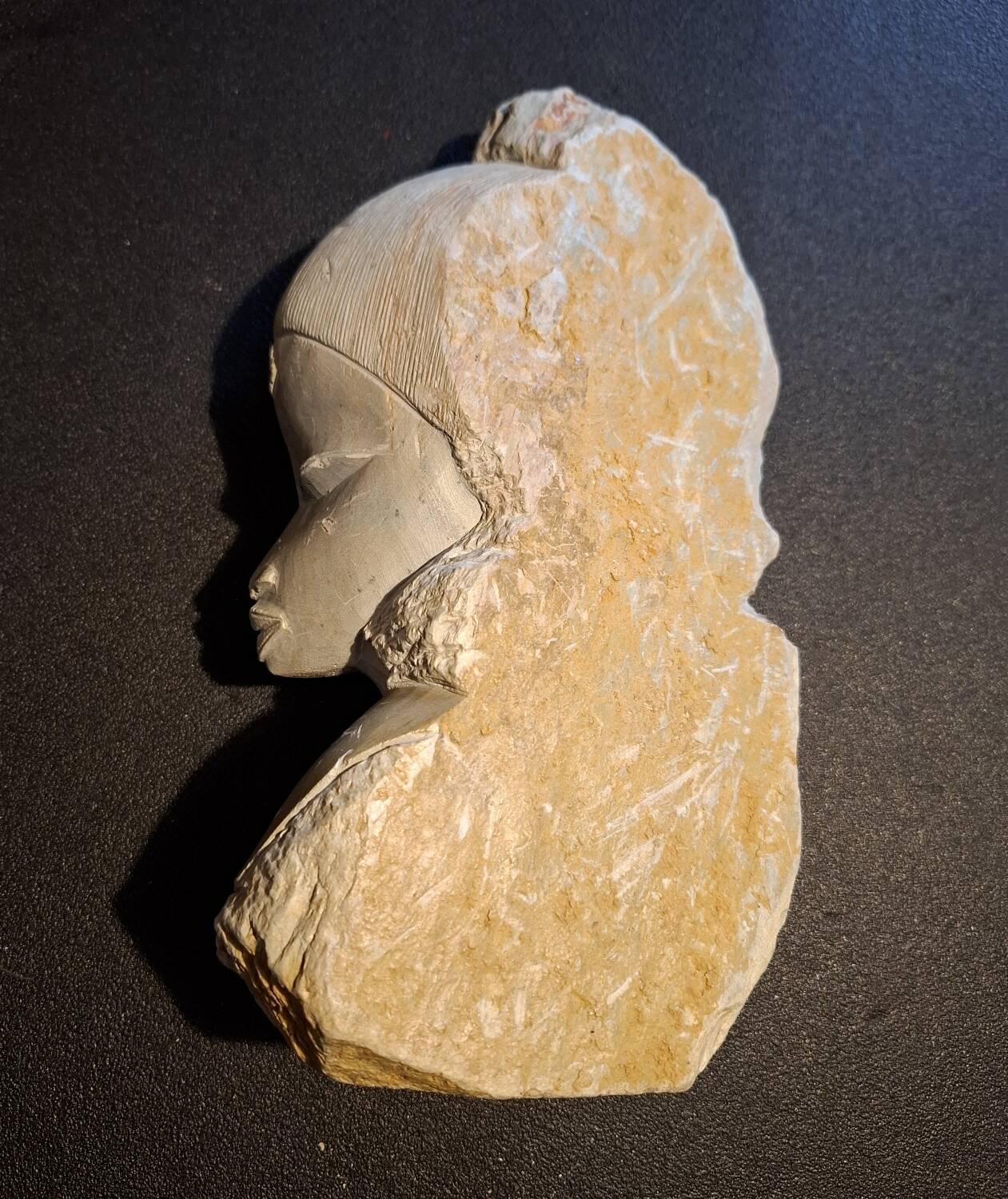 Handcrafted stone bust
