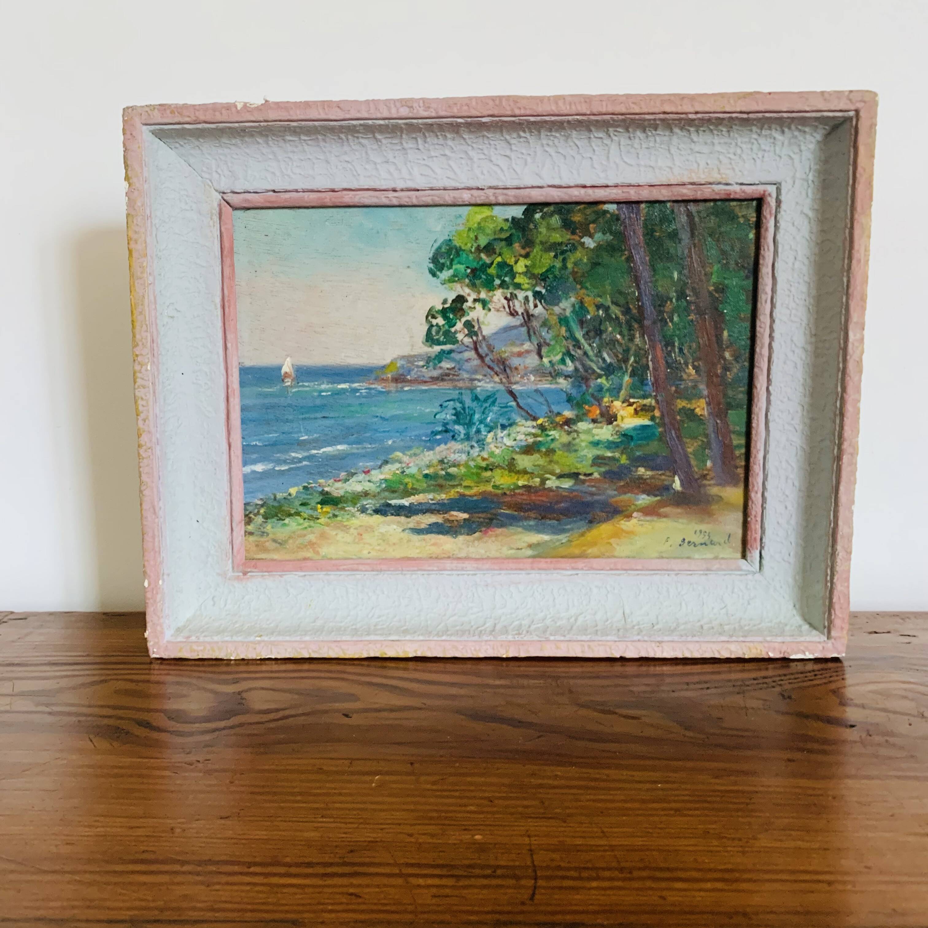 “Sea View” painting from the 1950s