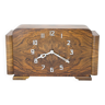 Art Deco Walnut Mantel Clock Mauthe, Germany, 1930s