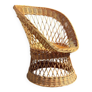 Fauteuil en rotin et - osier