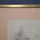 Pencil drawing "Landscape of Ruins" 1918 signed and dated