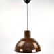 Midi Bunker Fog & Mørup Pendant Light Mid Century Modern Jo Hammerborg | Chocolate Brown Ceiling Light Vintage 70s Retro Danish Scandinavian