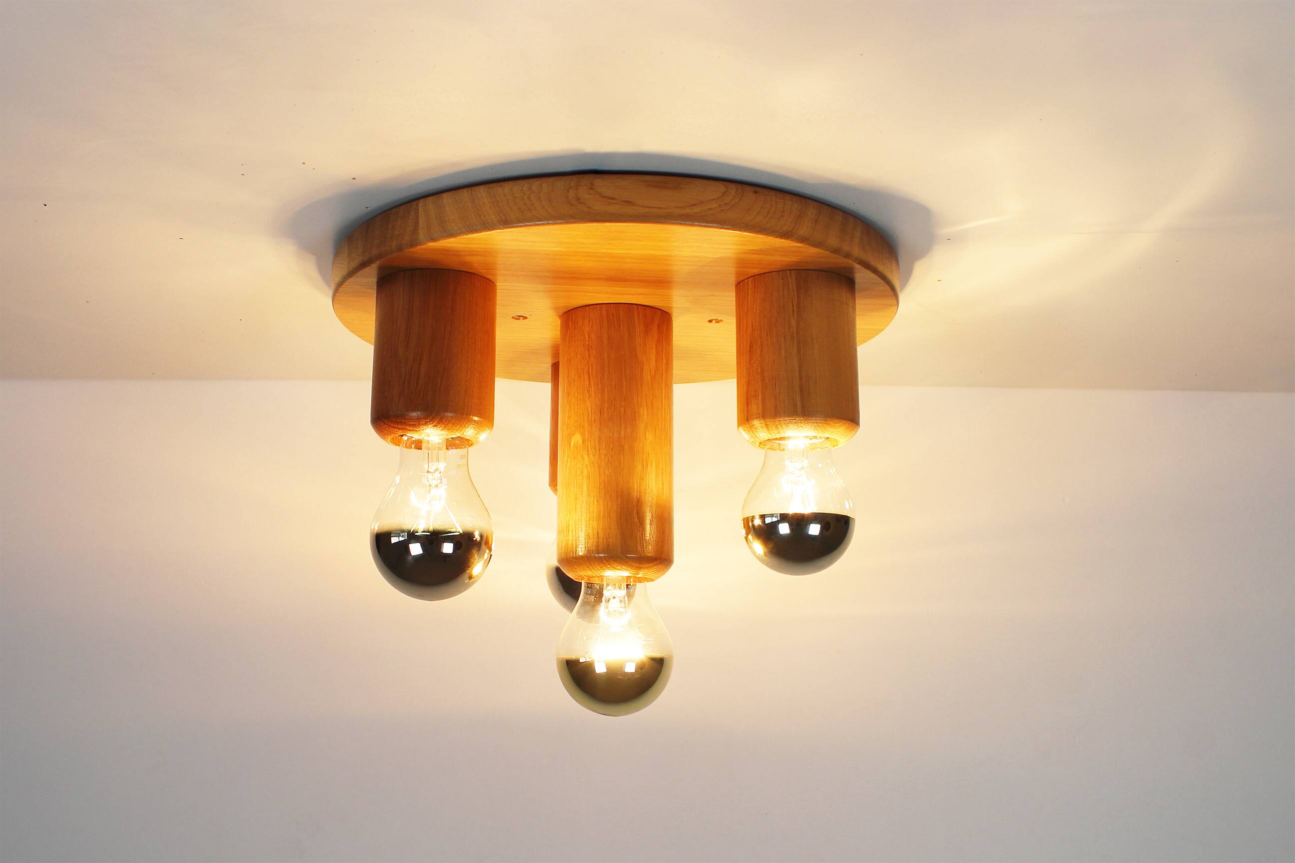 Vintage 1970's old stock 'Japandi' style ceiling light