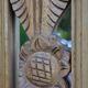 Large carved wooden mirror