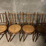Fischel chairs, curved beech wood, from the years 1929/30.