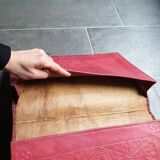 Hammered leather desk pad