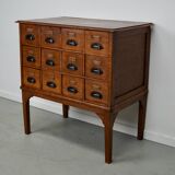 Dutch Oak Apothecary / Filing Cabinet, 1930s